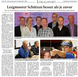 Ostfriesische Nachrichten, 29.09.2016