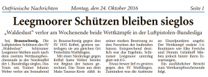 Ostfriesische Nachrichten, 24.10.2016
